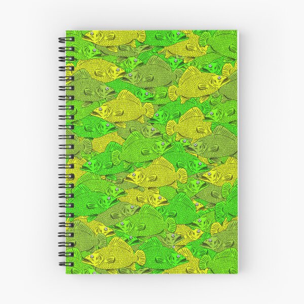 Item preview, Green and yellow fish pattern designed and sold by Pahlaz.