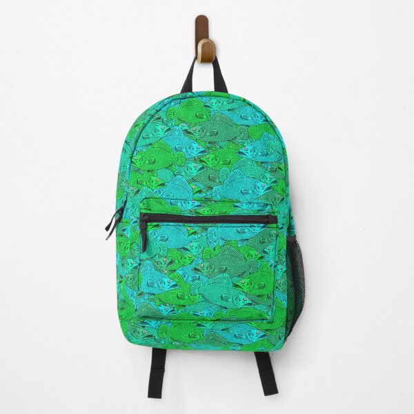 Item preview, Green and blue fish pattern designed and sold by Pahlaz.