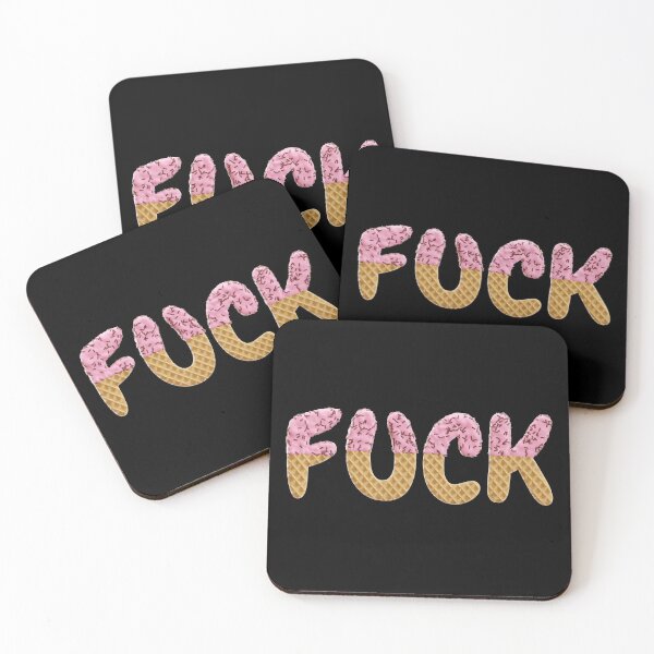 Item preview, Fuck | Ice Cream Waffle Cone Letters Black designed and sold by KinkShoppe.