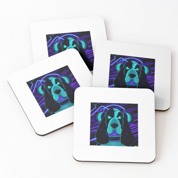 Item preview, Cyber Punk Basset designed and sold by GhostlierNation.