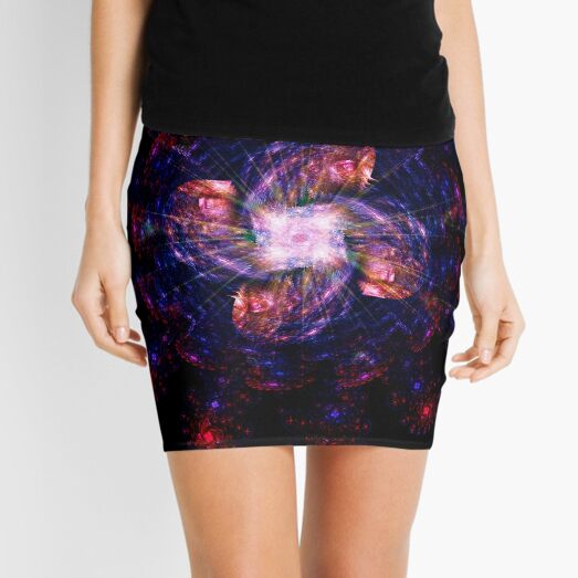 Atomic Headdress of The Sun ~ Fractal Art Mini Skirt
