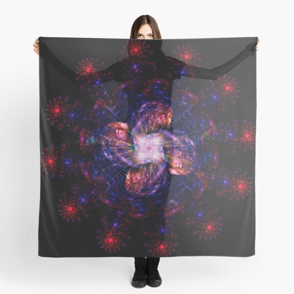 Atomic Headdress of The Sun ~ Fractal Art Scarf