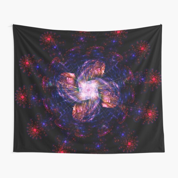 Atomic Headdress of The Sun ~ Fractal Art Tapestry