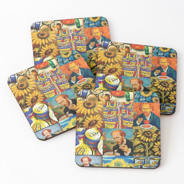 Item preview, "Van Gogh eating soup made from Campbell's cans" designed and sold by nanlos.