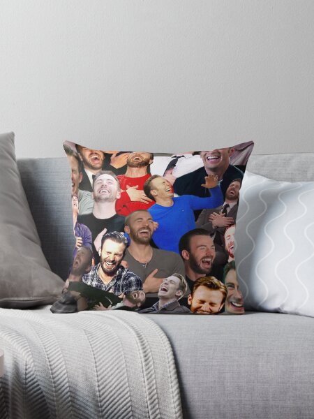 Vista previa del artículo con la obra «Chris Evans riendo», diseñado y vendido por beaunana.