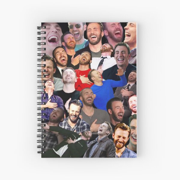 Vista previa del artículo con la obra «Chris Evans riendo», diseñado y vendido por beaunana.