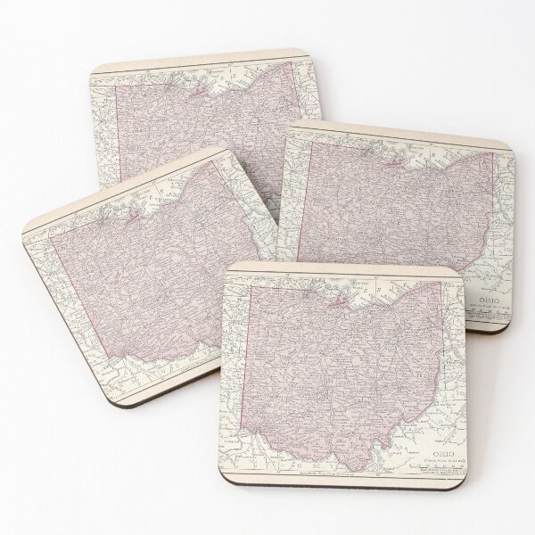Item preview, Map of Ohio c. 1900 designed and sold by Jordan Griffith.