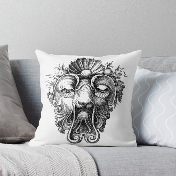 Artikelvorschau, Renaissance Grotesque Face Seashell Man No. 3 entworfen und verkauft von Pixelchicken.