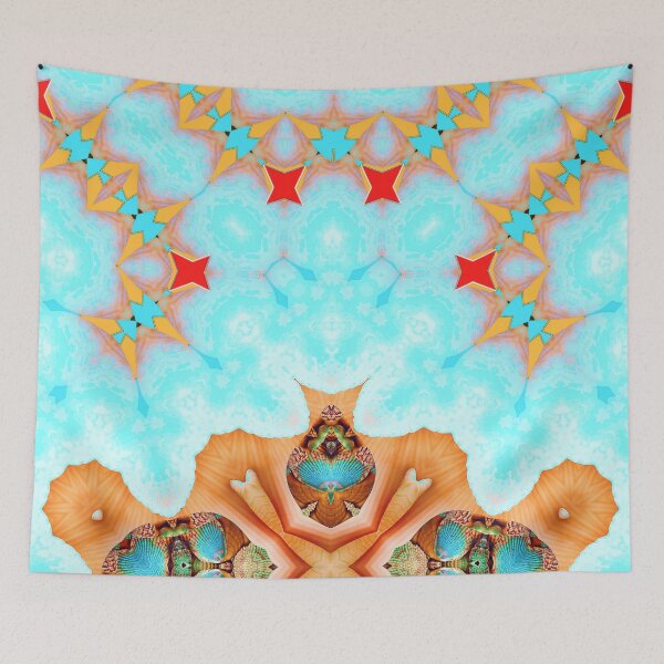 Item preview, HARMONIOUS COCKTAIL OF ARUBA SHELLFISH - UNFORGETTABLE ARUBA SOUVENIRS - ARUBA ISLAND PARADISE ABSTRACT GEOMETRIC PAINTING - ARUBA ABSTRACT FLAG INSPIRATION - ARUBA ONE HAPPY ISLAND. designed and sold by Ralek.
