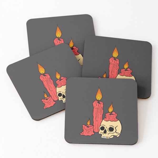 Item preview, Skull and candles designed and sold by RobbMcC.