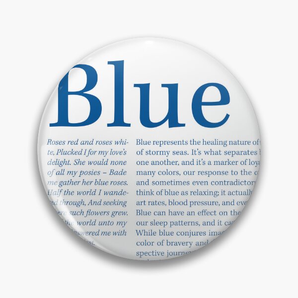 Item preview, Blue — The color blue poster designed and sold by Xira-X.