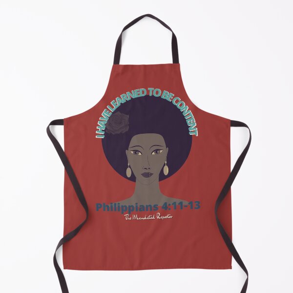 Item preview, I Have Learned to be Content KJV - Dark Red designed and sold by TheReporter1.