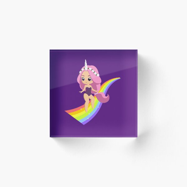 Item preview, Rainbow unicorn girl designed and sold by bootzy.