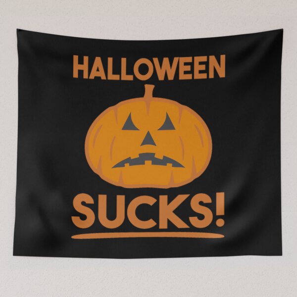 Item preview, Anti Halloween Sucks Hate Halloween Angry Pumpkin designed and sold by thutogirliej.
