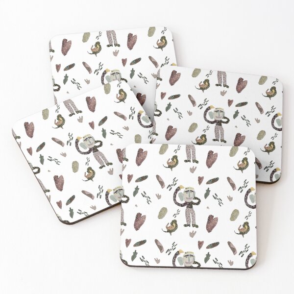 Item preview, Cartoon Man heart abstract seamless pattern  designed and sold by Yana Mustafina | Boho Soulful Designs.