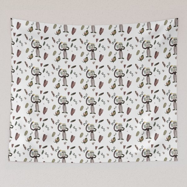 Item preview, Cartoon Man heart abstract seamless pattern  designed and sold by Yana Mustafina | Boho Soulful Designs.