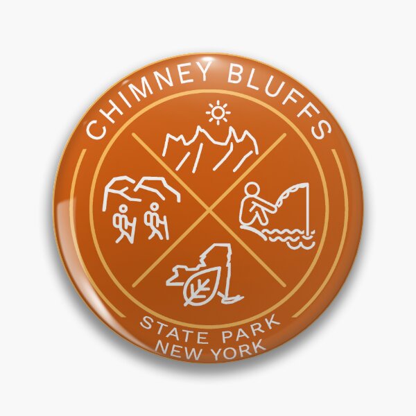 Item preview, Chimney Bluffs State Park Heraldic Logo designed and sold by VanyaKar.