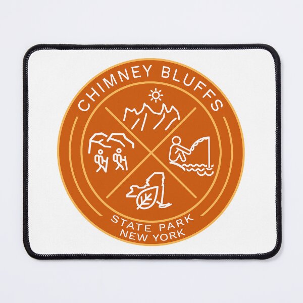 Item preview, Chimney Bluffs State Park Heraldic Logo designed and sold by VanyaKar.
