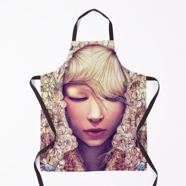 Item preview, Art Illustration Girl with Flowers ten designed and sold by I-Dream-Designs.