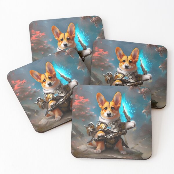 Item preview, AI Generated Art, War Corgi designed and sold by RabbitHoleMI.