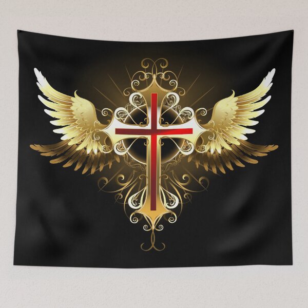 Item preview, Cross with Golden Wings designed and sold by Blackmoon9.