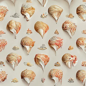 Artwork thumbnail, Sea Shell Pattern by ImageBeauty