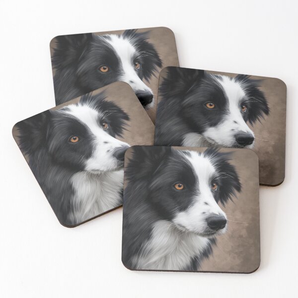 Item preview, Black and white border collie designed and sold by HywelReesArtist.