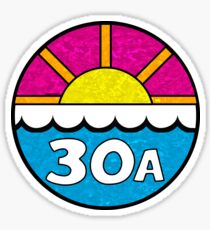 Pegatina 30A COSTA ESMERALDA DE LA FLORIDA 30 UNA VACACIÓN EN EL OCÉANO DE LA PLAYA
