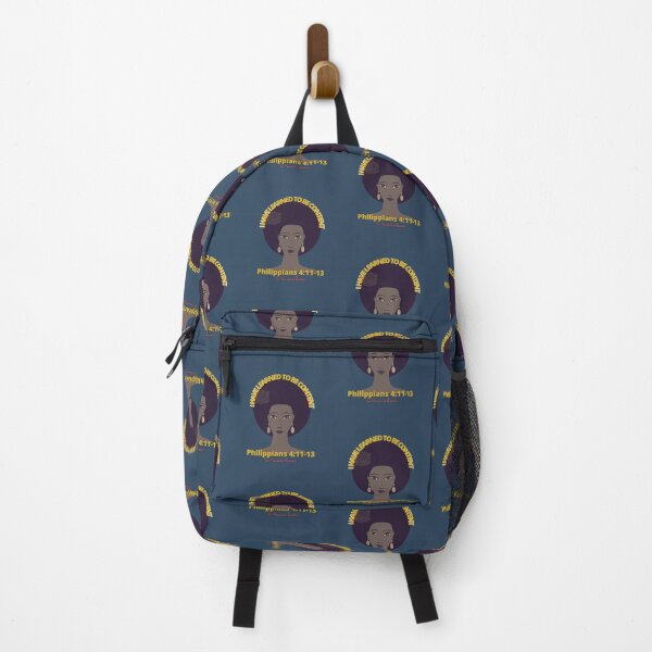Item preview, I Have Learned to be Content KJV - Dark Blue designed and sold by TheReporter1.