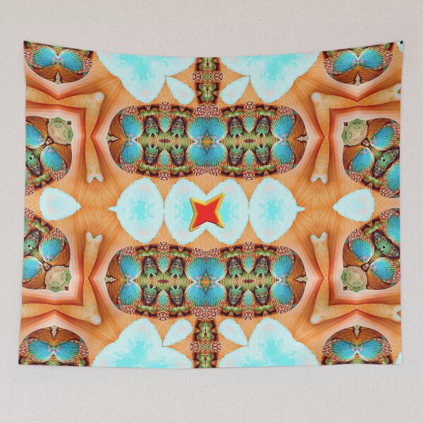 Item preview, HARMONIOUS COCKTAIL OF ARUBA SHELLFISH - UNFORGETTABLE ARUBA SOUVENIRS - ARUBA ISLAND PARADISE ABSTRACT GEOMETRIC PAINTING - ARUBA ABSTRACT FLAG INSPIRATION - ARUBA ONE HAPPY ISLAND. designed and sold by Ralek.