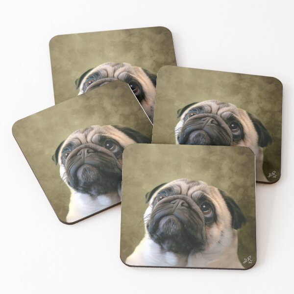Item preview, Devoted pug designed and sold by HywelReesArtist.