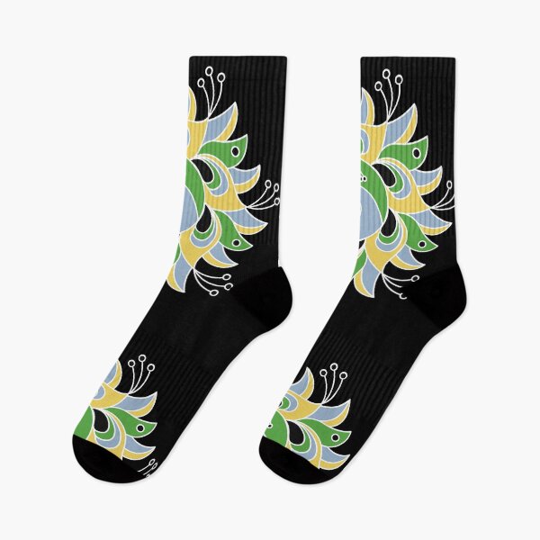 Item preview, Peacock Retro Colorful Feathers designed and sold by RockBeeDesigns.