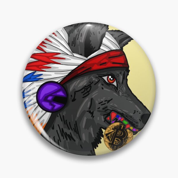 Artikelvorschau, Schwarzer Indianerhäuptlingswolf - Regenbogenzähne entworfen und verkauft von Twaingrant.