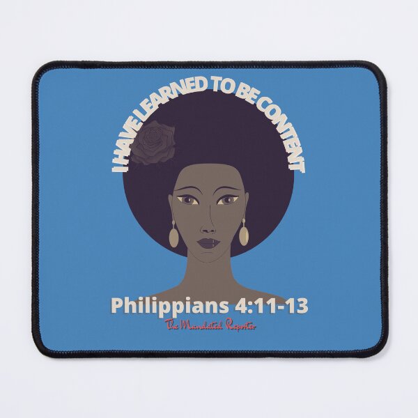Item preview, I Have Learned to be Content KJV - Cornflower designed and sold by TheReporter1.