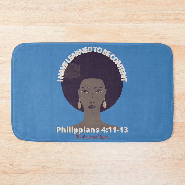 Item preview, I Have Learned to be Content KJV - Cornflower designed and sold by TheReporter1.
