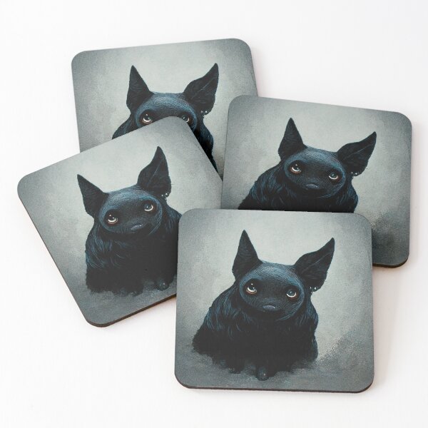 Item preview, Curious Black doggy  designed and sold by ImageBeauty.
