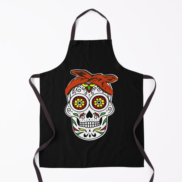 Item preview, Craneo Dia De Los Muertos. Flower Sugar Skull with Bandana Dia De Muertos Shirt Tri-blend designed and sold by AlbinHartwig.