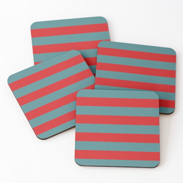 Item preview, Teal and Fiery Red Exotic Colour Patterns designed and sold by byskillbytalent.