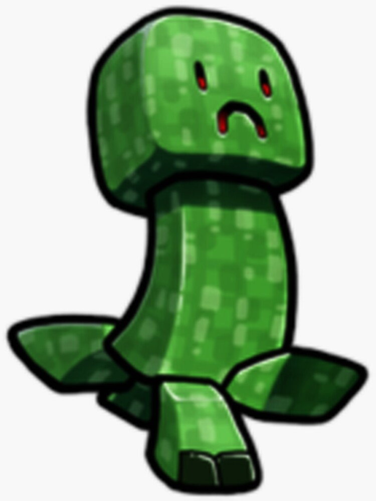 "Creeper, Aw Man Minecraft ArtWork " Sticker for Sale by