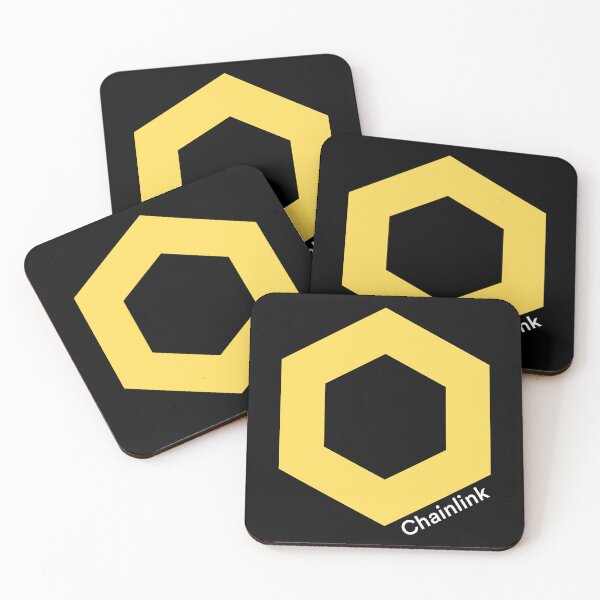 Item preview, Chainlink LINK Crypto Altcoin - Yellow Logo Official Brand Colours designed and sold by CryptoMoods.