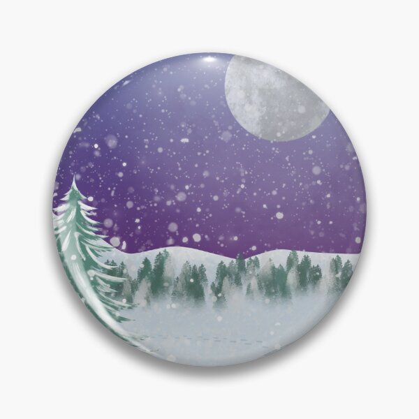 Artikelvorschau, Magical Winter Wonderland Landscape With Deer Pine Forest Snowy Mountain Unique Cold Winter Night Northern Lights entworfen und verkauft von GikaDesigns.