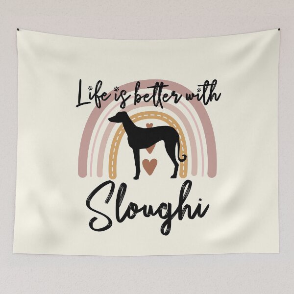 Item preview, Sloughi Dog Rainbow Aesthetic Boho designed and sold by rafaeltto.