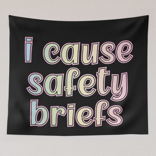 Item preview, i cause safety briefs designed and sold by retro10.