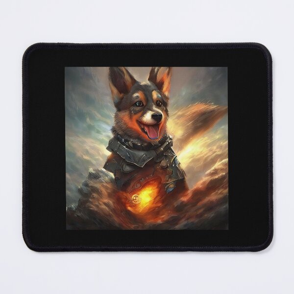 Item preview, AI Generated Art, War Corgi designed and sold by RabbitHoleMI.