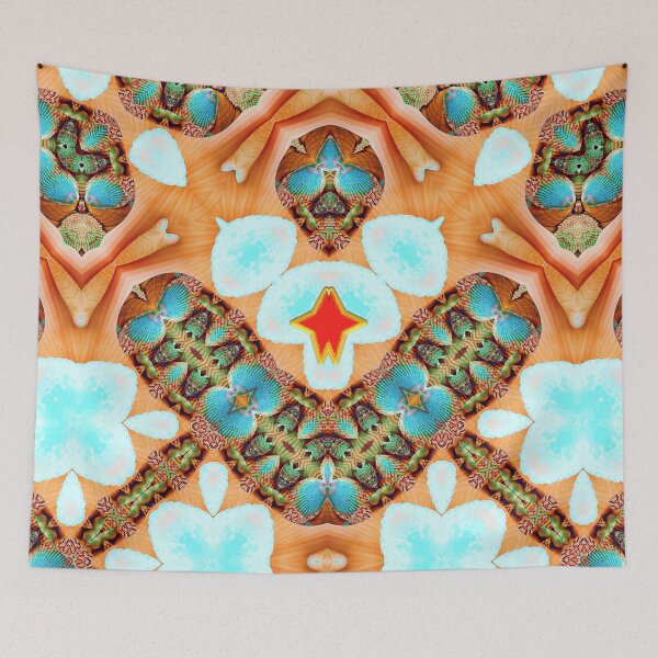 Item preview, HARMONIOUS COCKTAIL OF ARUBA SHELLFISH - UNFORGETTABLE ARUBA SOUVENIRS - ARUBA ISLAND PARADISE ABSTRACT GEOMETRIC PAINTING - ARUBA ABSTRACT FLAG INSPIRATION - ARUBA ONE HAPPY ISLAND. designed and sold by Ralek.