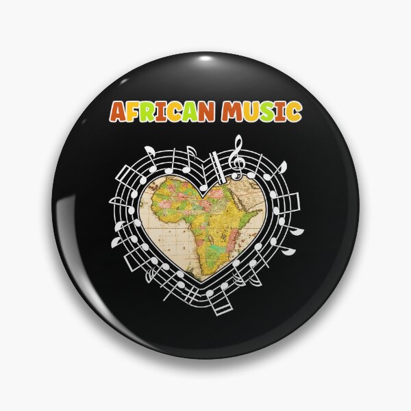 Item preview, African music heart designed and sold by Artbellachi.