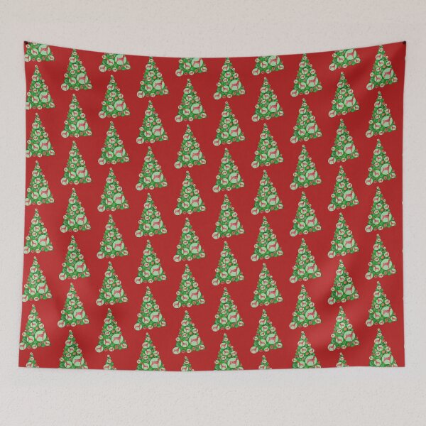 Item preview, Doberman Pincher Red Christmas Tree Dog Silhouette designed and sold by AMSonArt.