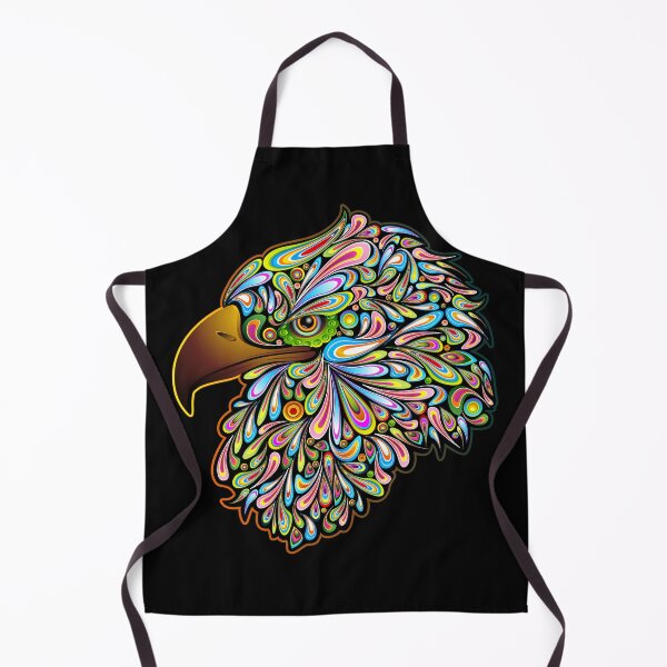 Item preview, Eagle Psychedelic Art Portrait designed and sold by BluedarkArt.