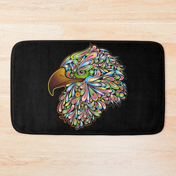 Item preview, Eagle Psychedelic Art Portrait designed and sold by BluedarkArt.