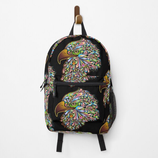 Item preview, Eagle Psychedelic Art Portrait designed and sold by BluedarkArt.
